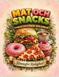 Mat och Snacks Tydlig och Enkel Målarbok