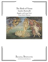 The Birth of Venus Cross Stitch Pattern - Sandro Botticelli