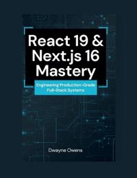 React 19 & Next.js 16 Mastery