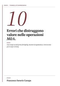 10 Errori M&A