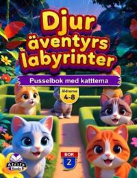 Djuräventyrslabyrinter för åldrarna 4-8