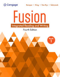 Fusion: Integrated Reading and Writing, Book 1