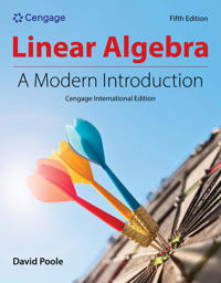 Linear Algebra: A Modern Introduction, Cengage International Edition