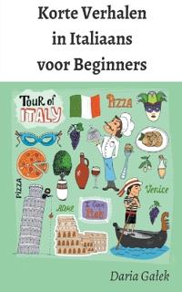 Kirjan kansi "Korte Verhalen in Italiaans voor Beginners"