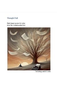 Kirjan kansi "Thought Fall"