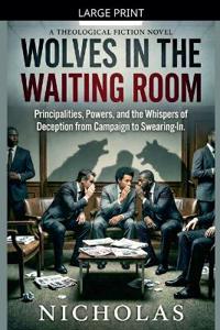 Kirjan kansi "Wolves in The Waiting Room"