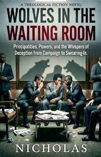 Kirjan kansi "Wolves in The Waiting Room"