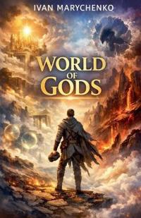 Kirjan kansi "World of Gods"