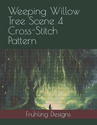 Weeping Willow Tree Scene 4 Cross-Stitch Pattern