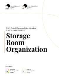 ILMS Concept Documentation Standard - Storage Room Organization (HOS-SRO-CDS-25)