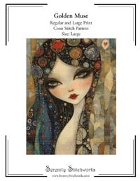 Golden Muse Cross Stitch Pattern - Large Size Edition