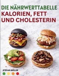 Die Nährwerttabelle für Kalorien, Fett und Cholesterin
