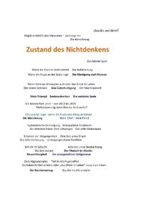 Zustand des Nichtdenkens