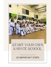 Start Your Own Karate School