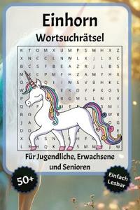 Einhorn Wortsuchrätsel