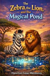 The Zebra, the Lion, and the Magical Pond