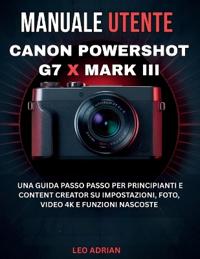 Manuale utente Canon PowerShot G7 X Mark III