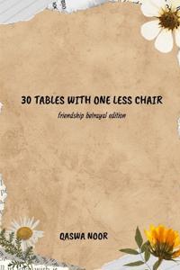 30 Tables With One Less Chair