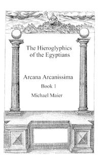 The Hieroglyphics of the Egyptians