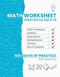 Math Worksheet Practice for Ages 8-10