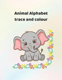 Animal Alphabet Trace and Colour book