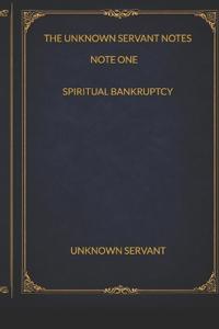 Spiritual Bankruptcy