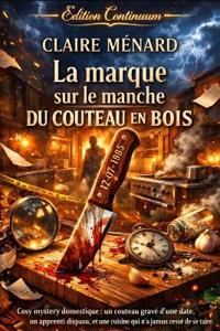 La marque sur le manche du couteau en bois