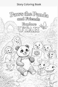 Paws the Panda and Friends Explore Utah Coloring Book