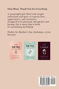 Dear Mom, Thank You for Everything