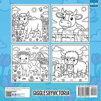 Moo Time Bold and Easy Coloring Book