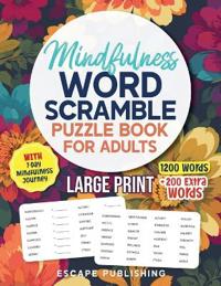 Mindfulness Word Scramble Puzzle Book for Adults