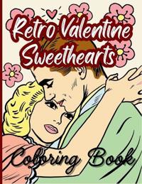 Retro Valentine Sweethearts Coloring Book