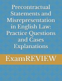 Precontractual Statements and Misrepresentation in English Law