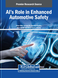 Kirjan kansi "AI's Role in Enhanced Automotive Safety"