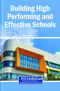 Bokomslag för "Building High Performing and Effective Schools"