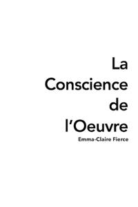 La Conscience de l'Oeuvre