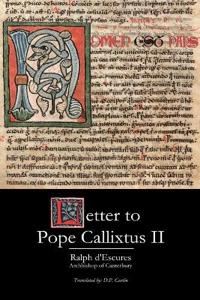 Letter to Pope Callixtus II