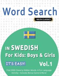 Word Search in Swedish for Kids