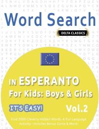 Word Search in Esperanto for Kids