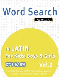 Word Search in Latin for Kids