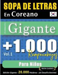 Sopa de Letras En Coreano Formato Gigante