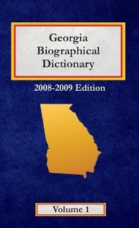 Bokomslag for "Georgia Biographical Dictionary - Volume 1"