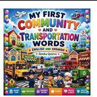 My First Community and Transportation Words- English and Spanish