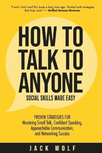 Kirjan kansi "How to Talk to Anyone - Social Skills Made Easy"