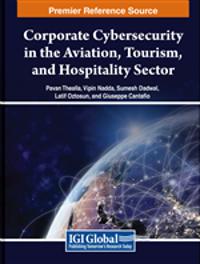 Kirjan kansi "Corporate Cybersecurity in the Aviation, Tourism, and Hospitality Sector"