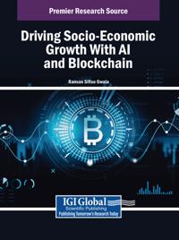 Kirjan kansi "Driving Socio-Economic Growth With AI and Blockchain"