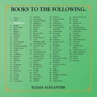 Books to the Following.
