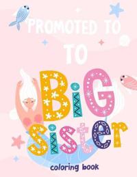 Promoted To Big Sister Coloring Book