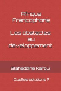Afrique Francophone. Les obstacles au développement. Quelles solutions ?