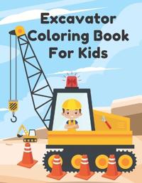 Bokomslag för "Excavator Coloring Book For Kids"